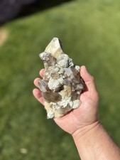 Smoky Quartz w/ Amazonite & Clevelandite Konso, Ethiopia Rare Pegmatite Specimen