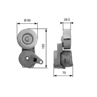 Gates Riemenspanner, Keilrippenriemen T38413 FüR Mitsubishi