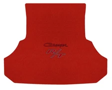 Lloyd Velourtex Trunk Mat for '13-22 Dodge Charger w/Red on Black Charger w/RT