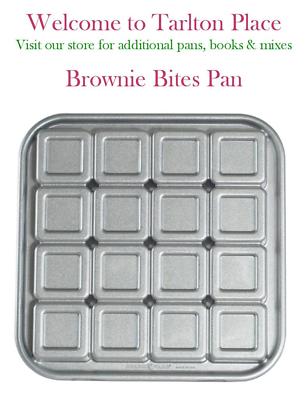 Nordicware BROWNIE BITES PAN Crispy Outside Fudgy Inside 16 Cavity Cast Aluminum