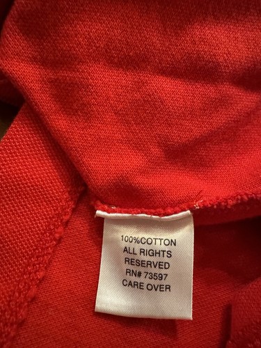 Raffi Linea Uomo Men’s Red Button up Short Sleeve Sz L - Picture 4 of 7