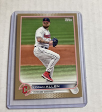 2022 Topps #604- LOGAN ALLEN Gold Parallel SP #'d/2022