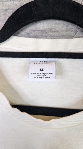 Urban Outfitters Graphic T Shirt Mens Size Small Ivory Elegance Front Print New - Picture 6 of 15