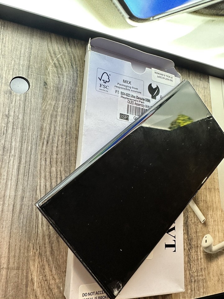 OEM Original Galaxy S22 Ultra Cracked Glass With Dot For Recycle 1 eBay