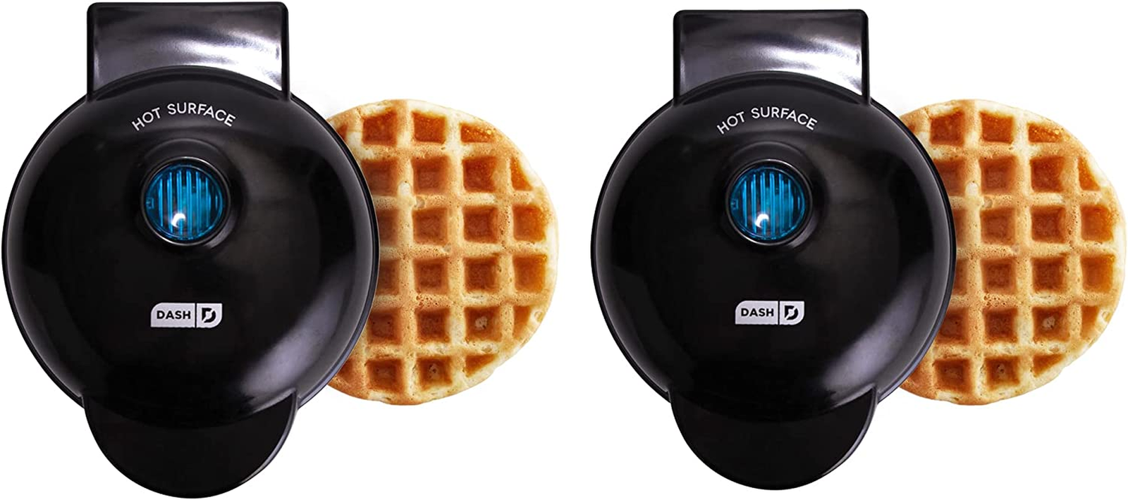 2-Pack Mini Waffle Maker for Keto Chaffles Hash Browns and Individual Waffles-image
