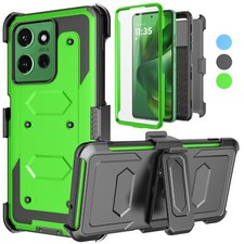 For Motorola Moto G Power 5G 2025 Case With Kickstand Belt Clip Screen Protector