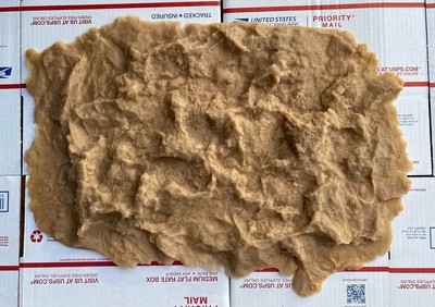 13 X21  Off-Yellow Concrete Texture Pad Skin