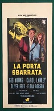 LOCANDINA  LA PORTA SBARRATA YOUNG LYNLEY OLIVER REED ROBSON HORROR NISTRI 1968 