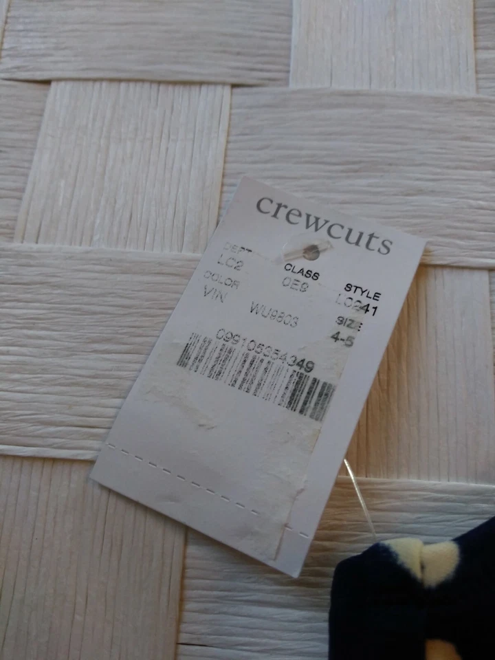 Top de bikini traje de baño azul marino marfil talla 4-5 Crewcuts para niñas Foto 4 de 4