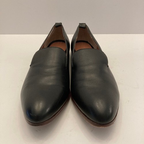 Brooks Brothers Loafers Womens 8.5 Black Leather Slip On - Picture 3 of 10
