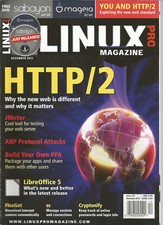 LINUX PRO MAGAZINE ISSUE 181 DECEMBER 2015 W/ FREE DOUBLE SIDED DISC INSIDE