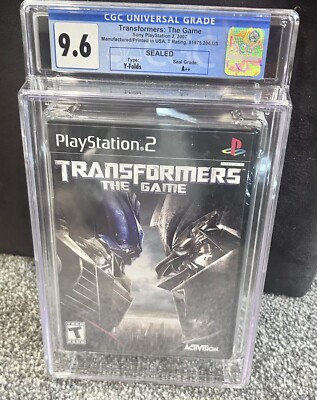 PS2 PLAYSTATION 2 TRANSFORMERS THE GAME VIDEO GAME new sealed cgc 9.6