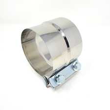 Exhaust Muffler Clamp Sleeve Coupler 3.5 Lap Joint Band Stainless Steel T-304