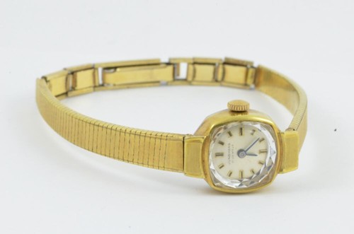 Junghans Damen Watch 20MM Steel Gold Plated Vintage RAR with Band Hand Wound - Picture 5 of 5