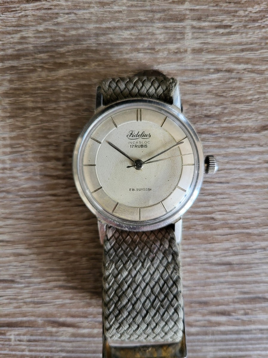 Montre mecanique Homme Fidelius Incabloc