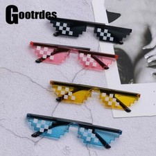 Life Sunglasses Thug Pixel Bit Party Mosaic Glasses Pack Unisex Deal Style