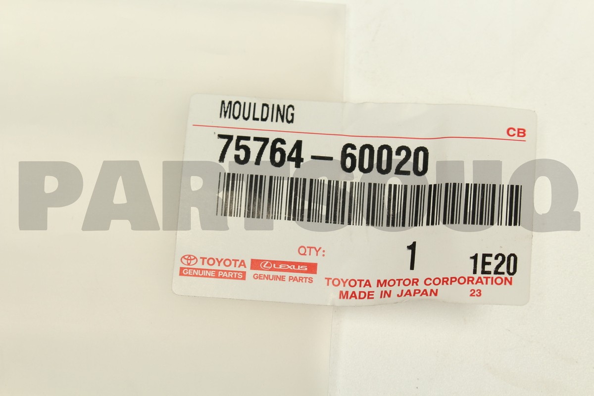 その他 S 7576460020 Genuine Toyota MOULDING, RR DOOR 75764-60020 | eBay
