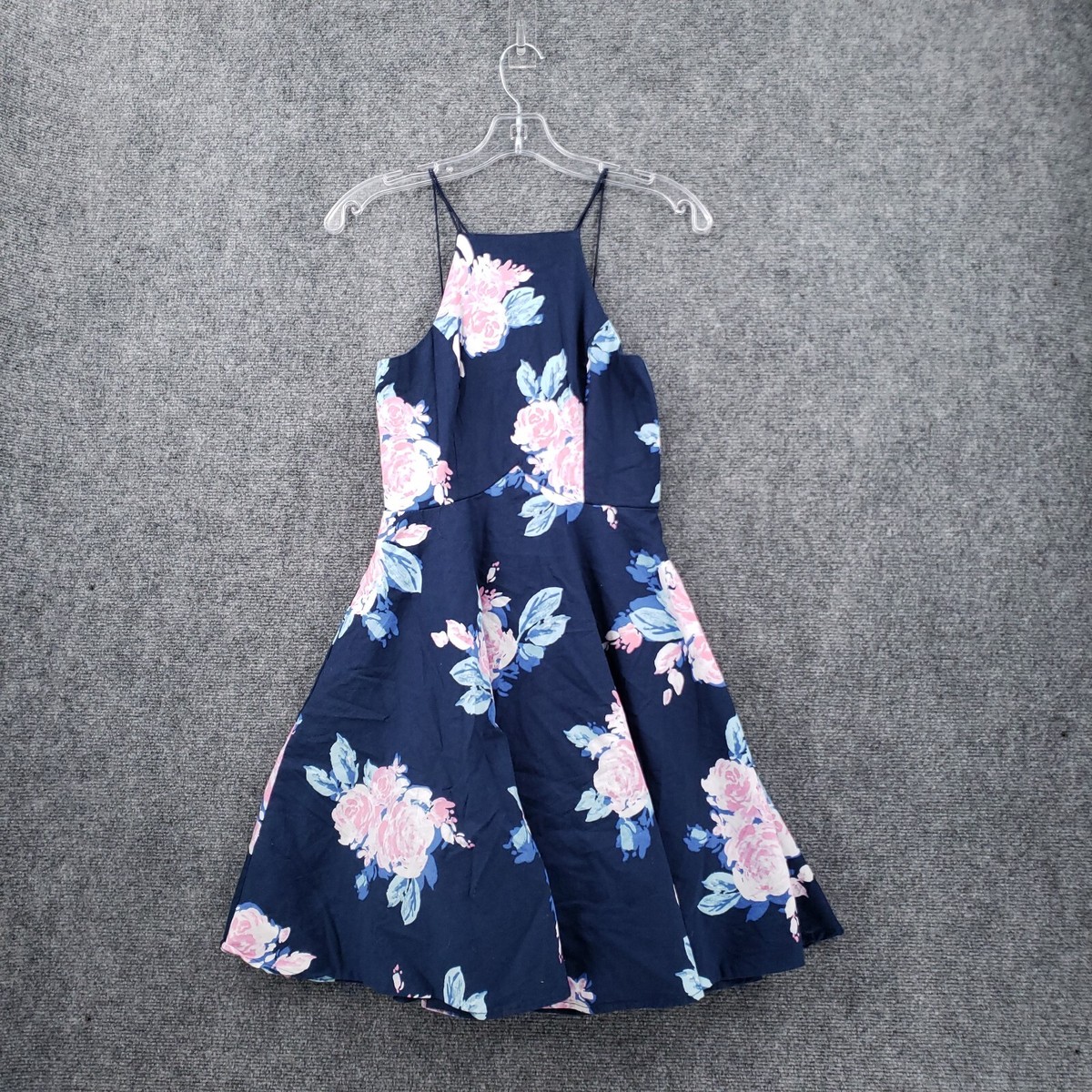 charlotte russe blue floral dress Floral Printed Tiered Mini Dress