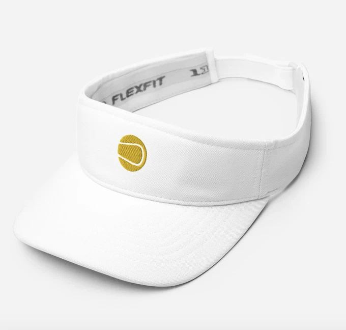 Visera de tenis (5 colores con pelota de tenis bordada en la parte delantera) Foto 3 de 4