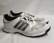 Adidas Mens Golf Shoes White Gray 11 Traxion Adiwear  Spike Athletic Sneaker Cp