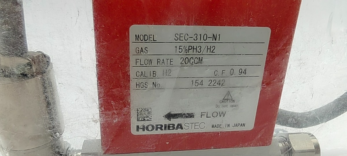 HORIBA STEC SEC-310-N1 Mass Flow Controller,15%PH3/H2, 200SCCM | eBay
