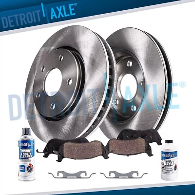 6pc Front Brake Rotors Ceramic Brake Pads Kit for Ford Edge Lincoln MKX Nautilus