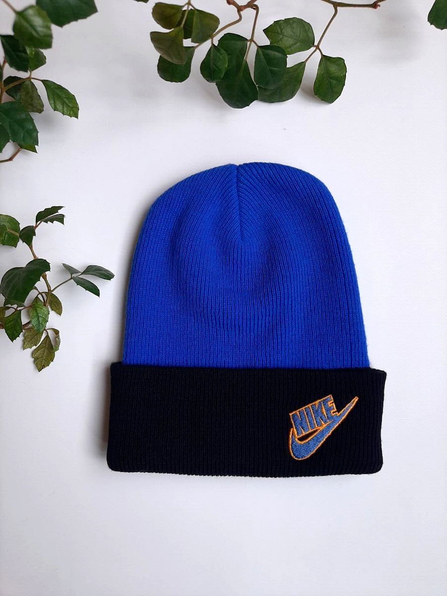 帽子 90s NIKE KNIT BEANIE Vintage 90s Nike Swoosh Embroidery Beanie Unisex White