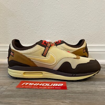 New Nike Air Max 1 Travis Scott Cactus Jack Baroque Brown