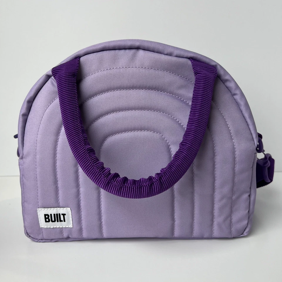 ¡PAQUETE! Bolso de almuerzo acolchado CONSTRUIDO Tal Tritan Verve abatible rosa púrpura Foto 3 de 4