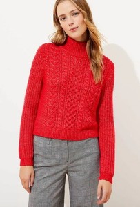 loft bobble cable sweater
