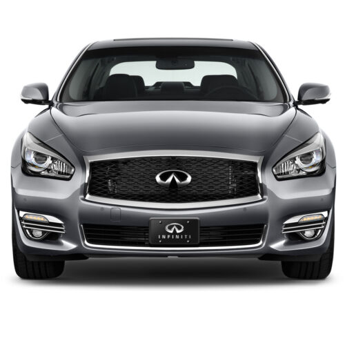 for Infiniti Double 3D Logo Black Stainless Steel License Plate - Picture 3 of 4
