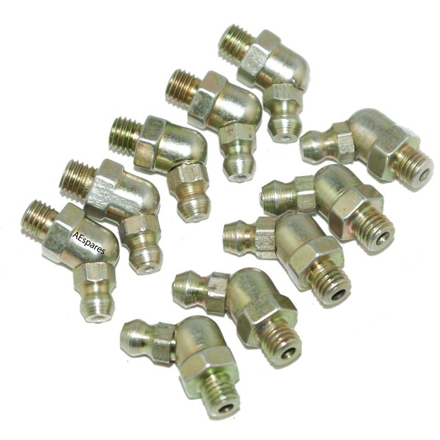 Greasing Nipple Bend Type Grease Conicol Lubricating 6mm 10 Units eBay