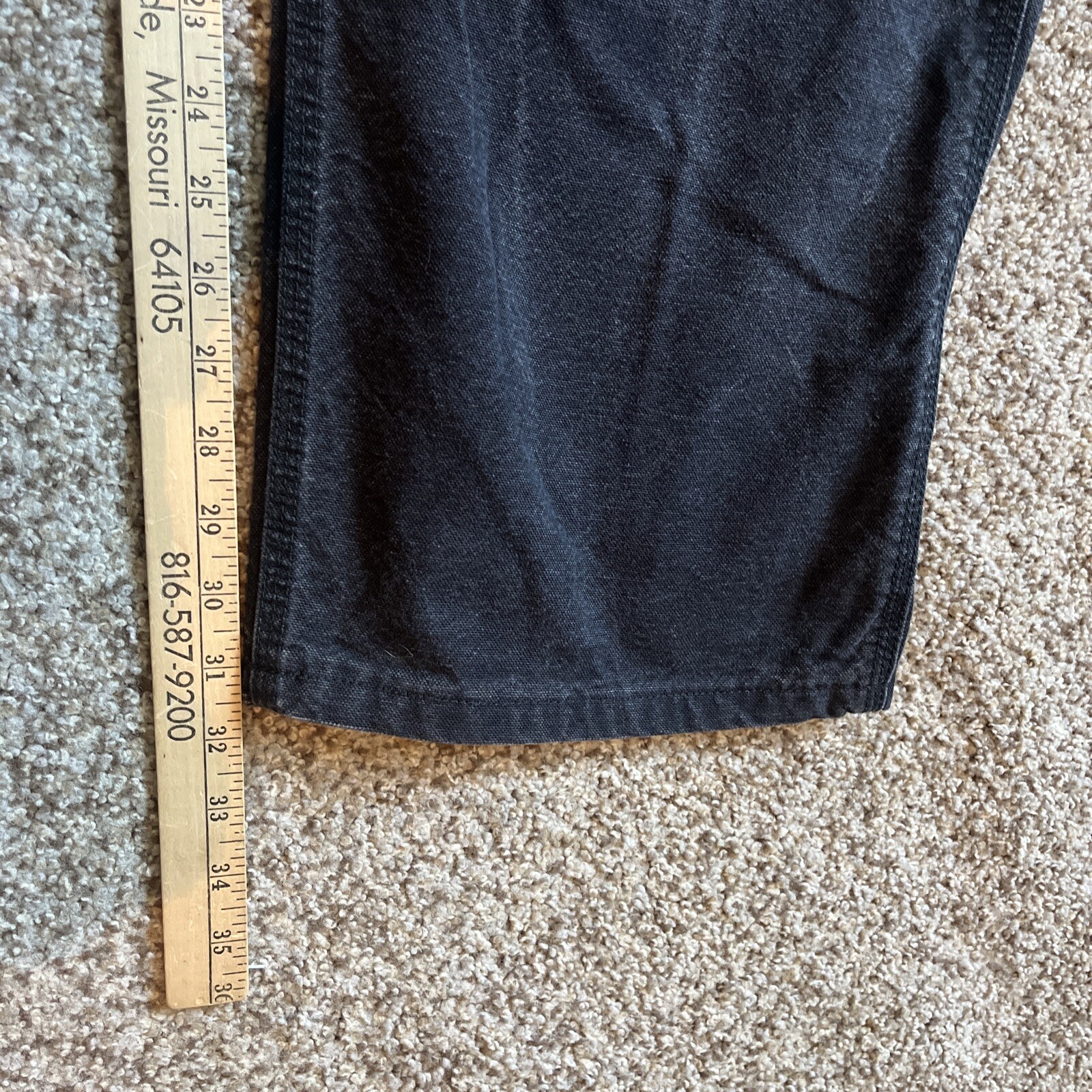 Carhartt Pants Mens 42x36 (41x31.5) Black CAT Flame Resistant Jeans 100791-001 - View 10