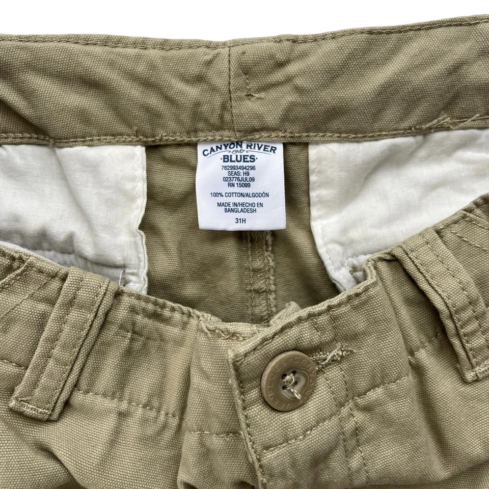 Canyon River Blues Authentic Brand Boy’s 31W Husky Adjustable Khaki Cargo Pants - Image 4 of 4