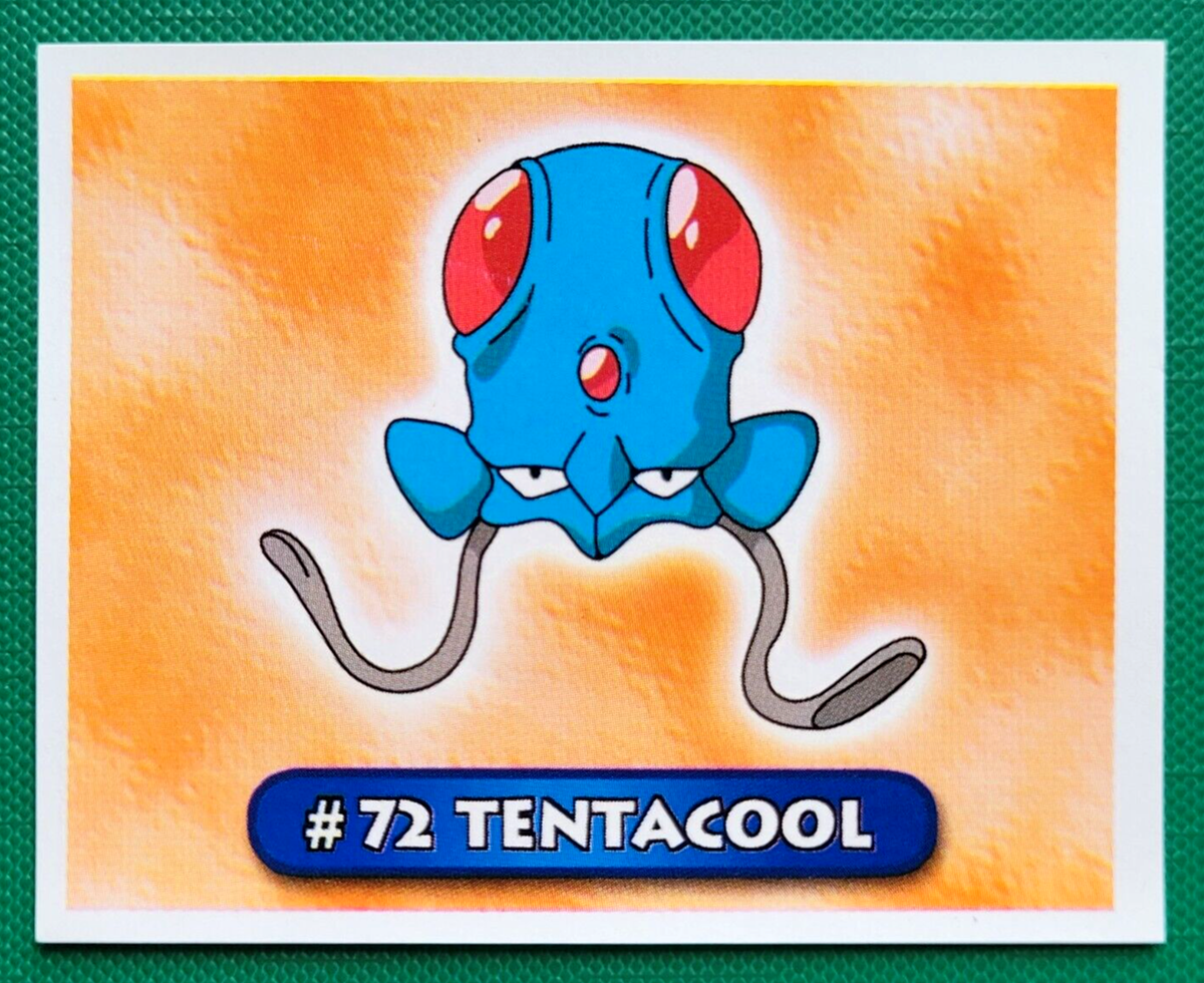 1999 Navarrete POKEMON Cromo #072 TENTACOOL South America Edition