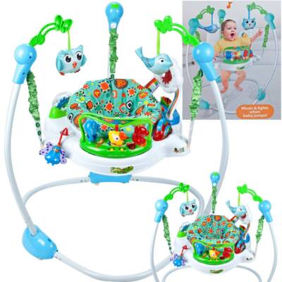 MalPlay Spring- und Spielcenter höhenverstellbares Baby Hopser inkl. Spielzeugen