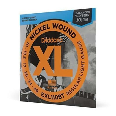 EXL110BT Balanced Tension 10-46 Light Electric Guitar Strings D'Addario