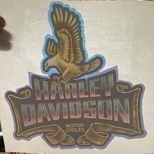 Vintage Roach Heat Transfer Iron On Harley Davidson Motorcycles Logo Eagle 1980