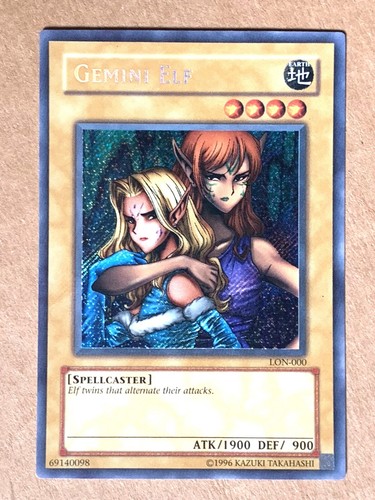yugioh Zwillinge Elfe LON-000 SECRET Near Mint
