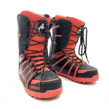 ThirtyTwo Lashed Crab Grab Black Red Snowboard Boots Men's Size 10