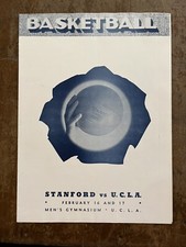 1940 UCLA vs STANFORD basketball program/JACKIE ROBINSON-Hall of Fame Legend!