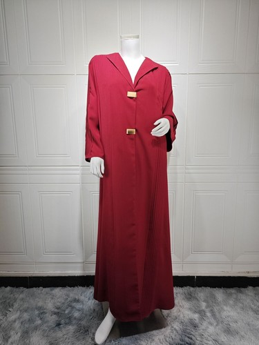 Dubai Turquía Mujeres Marroquí Caftán Vestido Largo Musulmán Abaya Modesto Cárdigan Abrigo - Imagen 26 de 26