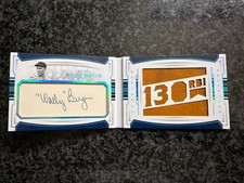 Wally Berger 2018 National Treasures Booklet Cut Auto Jumbo Jersey #/5