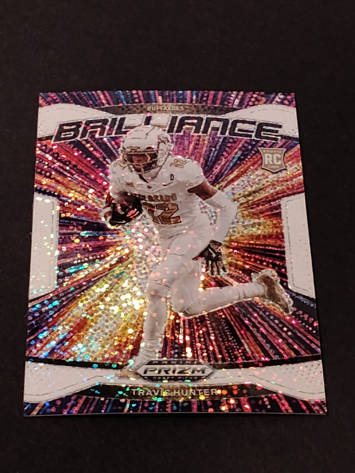 2025 Panini Prizm Draft Picks - Brilliance Travis Hunter White Sparkle #21 (RC)