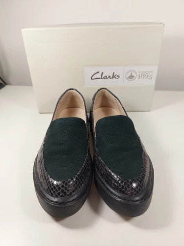 Mocassini Clarks Narrative Coll Sea neri in pelle combinata UK 4 5 EU 37 5