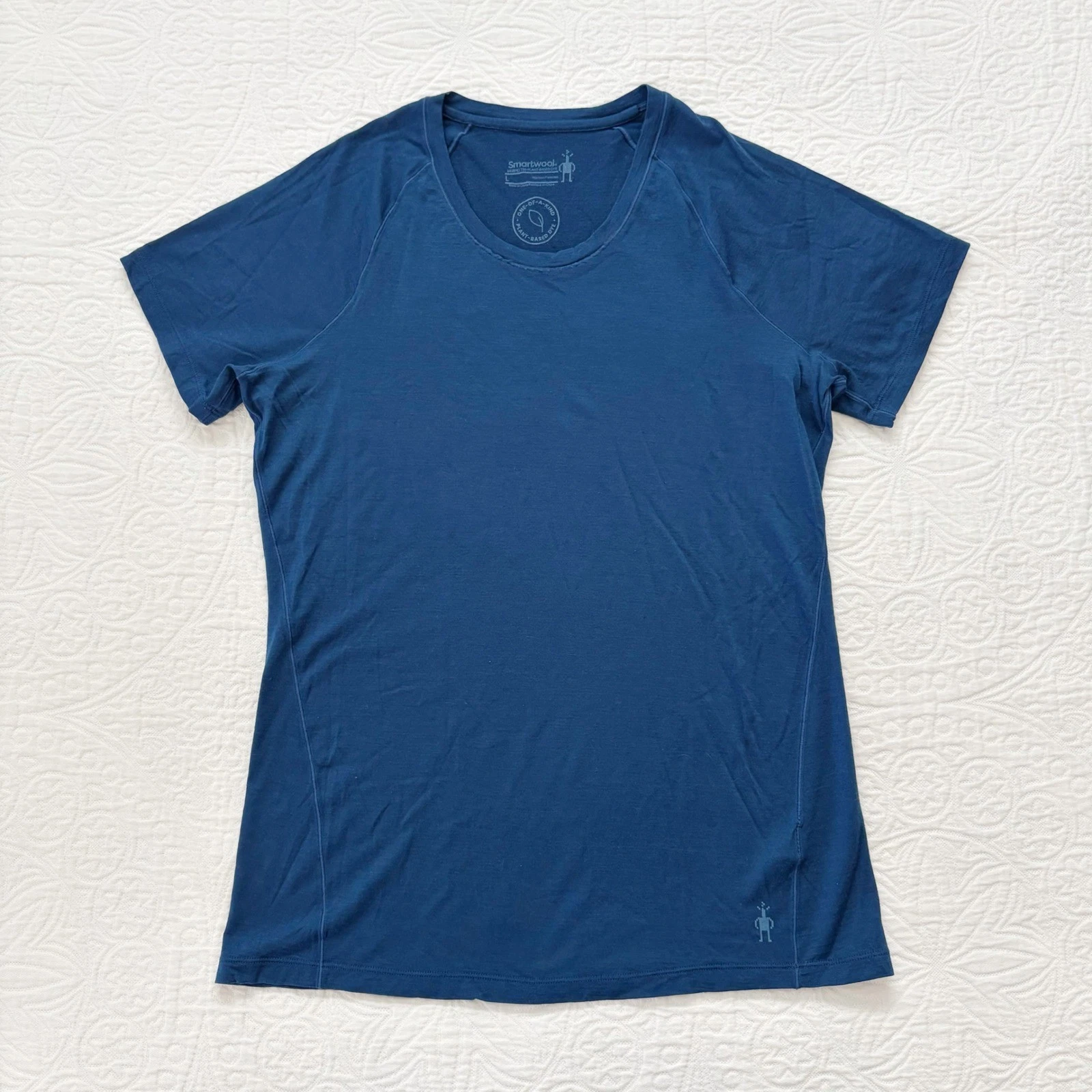 SmartWool Women's Merino 150 Short Sleeve Baselayer Top, Plant Dye Blue