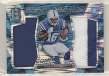 2015 Spectra Rising Rookie Materials Neon Blue Prizm 34/50 Phillip Dorsett no9