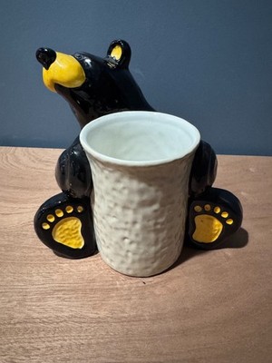 Bearfoots Big Sky Carvers Jeff Fleming Kitchen Utencil Bear Holder