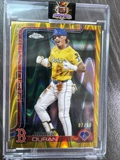 2025 Topps Chrome LogoFractor Edition #79 Jarren Duran Gold Refractor