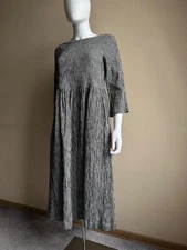 TOAST - "FREYA" CRINKLE GINGHAM DRESS Size S